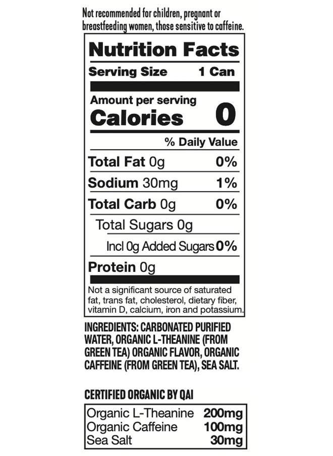 Ardor ARDOR ENERGY Sparkling Water Pink Grapefruit 12 pack with 100mg Organic Caffeine from Green Tea & 200mg Organic L-Theanine (Focus & Calm). No Sugar. No Calories. Vegan. Gluten Free.  - Image 3