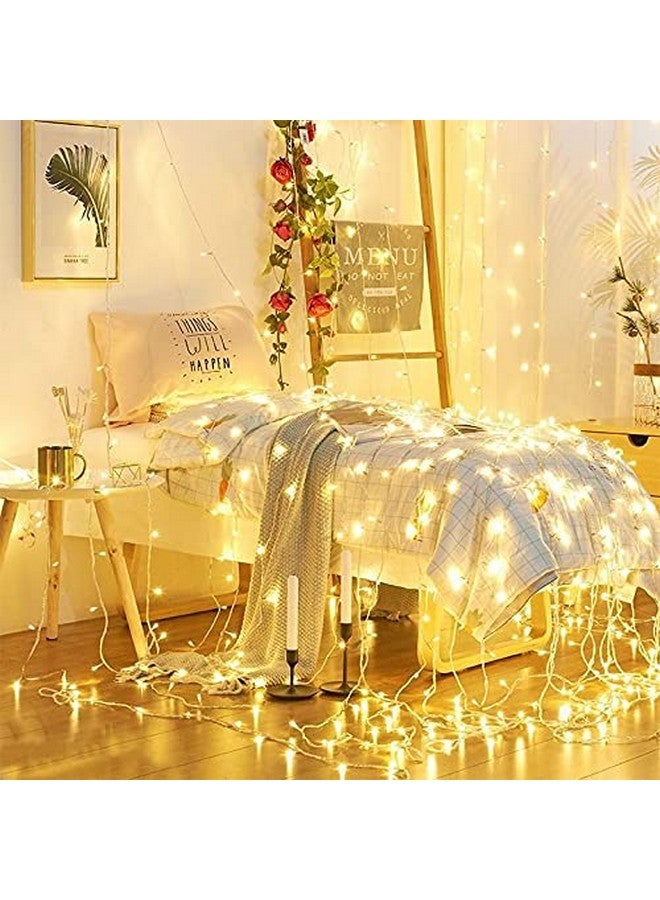 One94Store 10 Meter 38 Led Waterproof, Copper Wire LED Decorative String Fairy Rice Lights for Indoor and Outdoor Decoration Lights, Festival, Party, Wedding, Garden, Lawn (Warm White)(Pack of 5) - Image 3