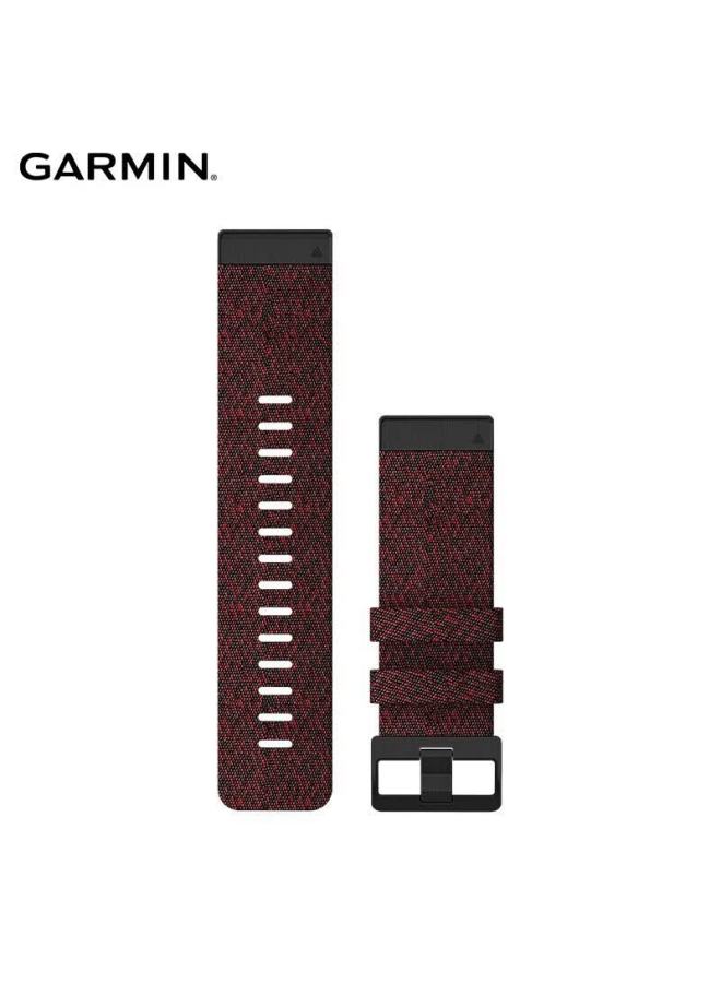 Garmin Red Nylon Watch Strap For Enduro 2/fenix 7x/mk2/2i And More