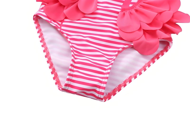 Kimjun Baby Girls One Piece Swimsuit Swimwear Toddler Kid Flamingo Bikini Bathing Suit Sunsuit Rash Guard hotpink 80 - Image 5