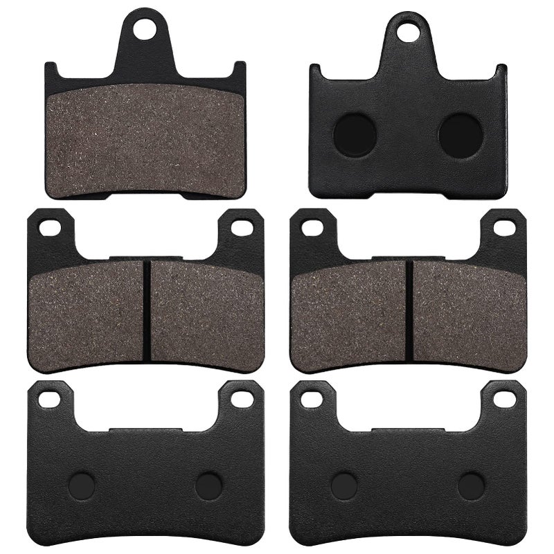 Sollon Brake Pads Front and Rear for Suzuki GSXR 1000 2004 2005 2006, GSXR 600 K4/K5 2004 2005, GSXR 750 K4/K5 2004 2005 - Image 2