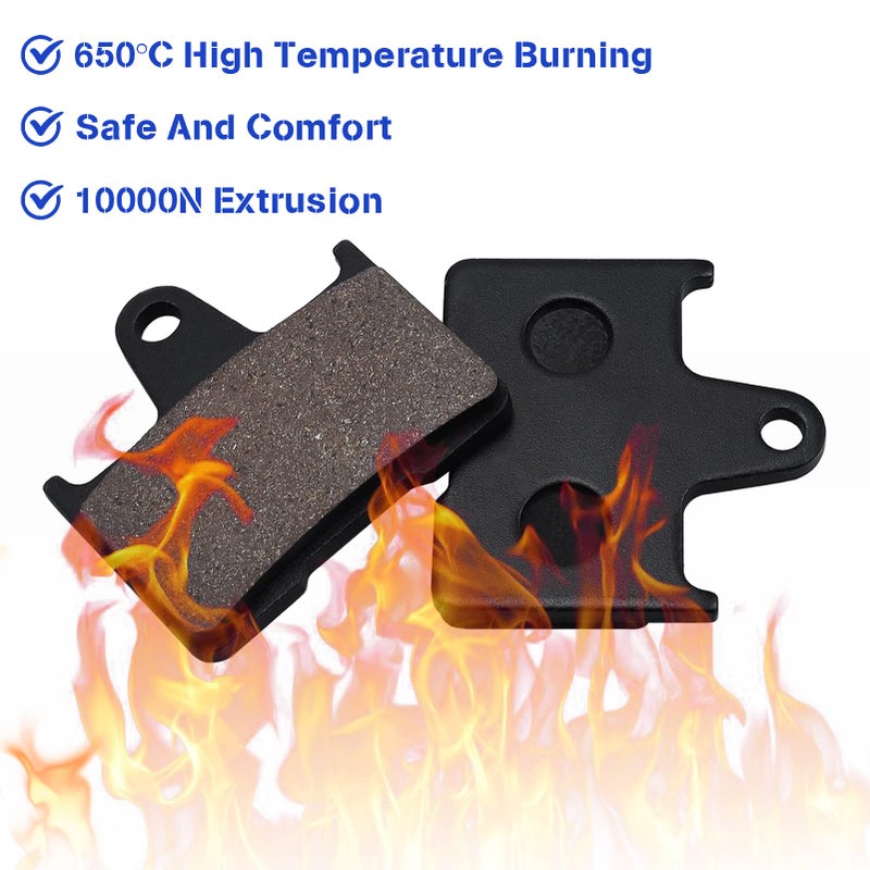 Sollon Brake Pads Front and Rear for Suzuki GSXR 1000 2004 2005 2006, GSXR 600 K4/K5 2004 2005, GSXR 750 K4/K5 2004 2005 - Image 3