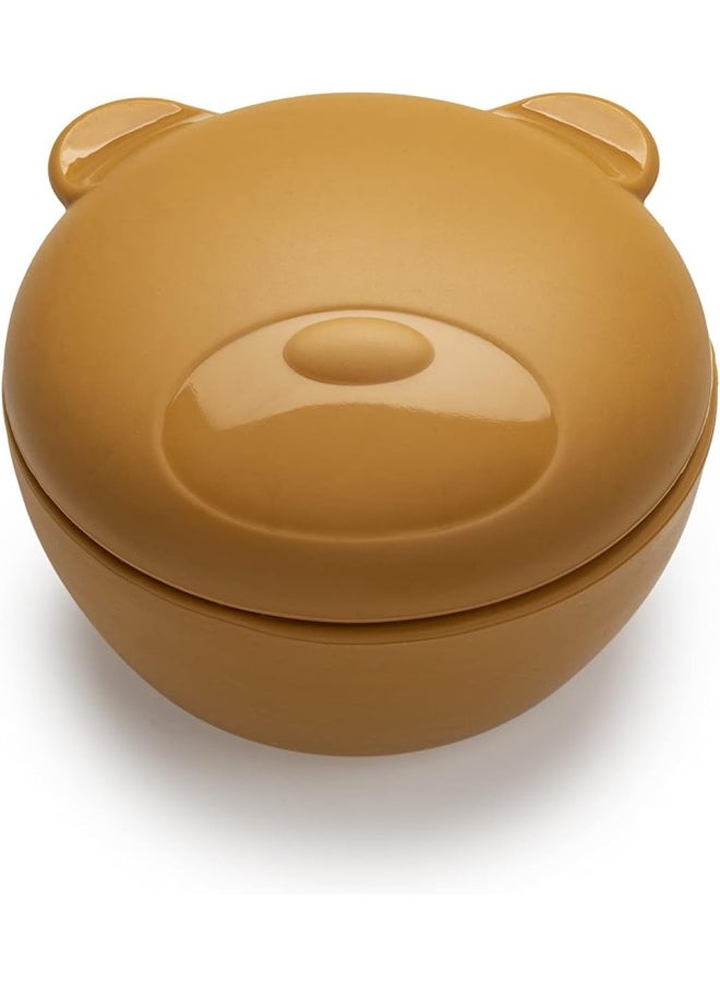 Silicone Snack Bowl for Kids with Lid 350 ml - Airtight & Leakproof Food Storage for Babies, Toddlers, Kids - BPA Free, Microwave Safe, Perfect for On-the-Go Meals Snacks, Bear - Brown - pzsku/Z6B80091C67ABEA4C78C6Z/45/_/1718362092/fc6298bc-36ee-4588-bf19-83cb9dfeed5f