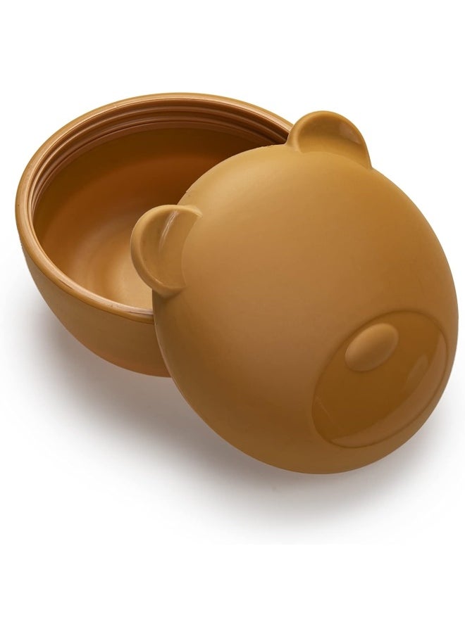 Silicone Snack Bowl for Kids with Lid 350 ml - Airtight & Leakproof Food Storage for Babies, Toddlers, Kids - BPA Free, Microwave Safe, Perfect for On-the-Go Meals Snacks, Bear - Brown - pzsku/Z6B80091C67ABEA4C78C6Z/45/_/1718362095/67b49016-cbb8-4ba8-b27e-4e001df2a700