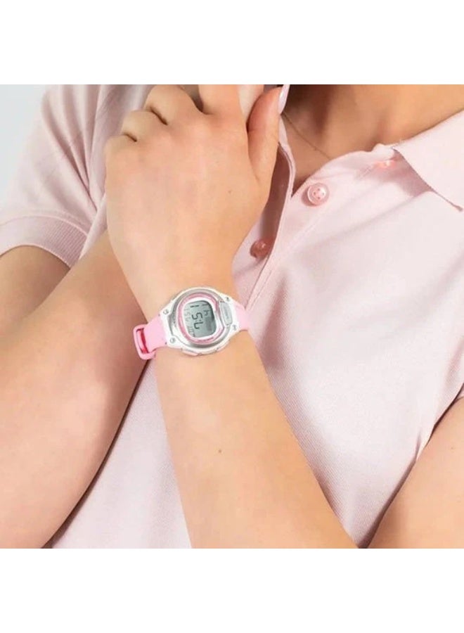 CASIO Digital Women’s Watch LW‑203‑4AVDF, 38 mm Grey Dial & Pink Resin Band, Water Resistant - Image 2