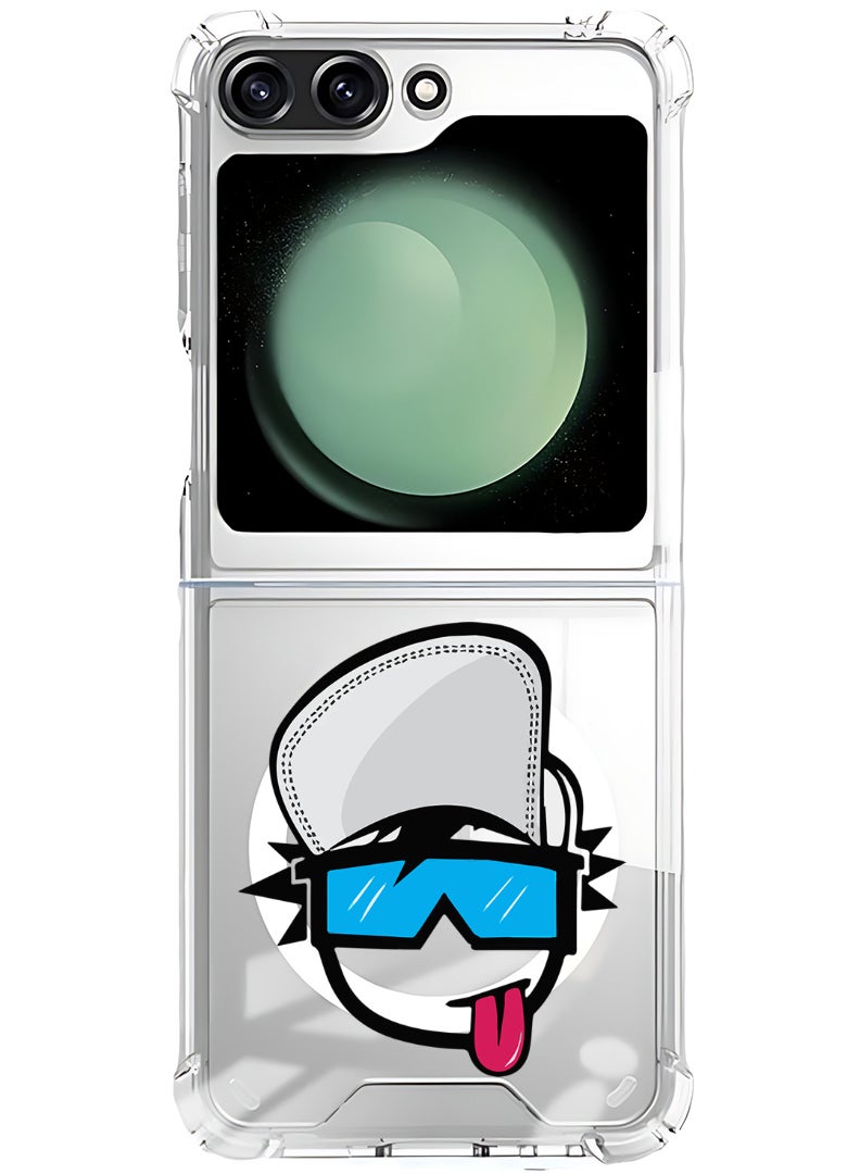 Theodor Magnetic Case for Samsung Galaxy Z Flip 6 Compatible with MagSafe Wireless Charging, Shockproof Phone Bumper Cover Crew 5 - Image 1