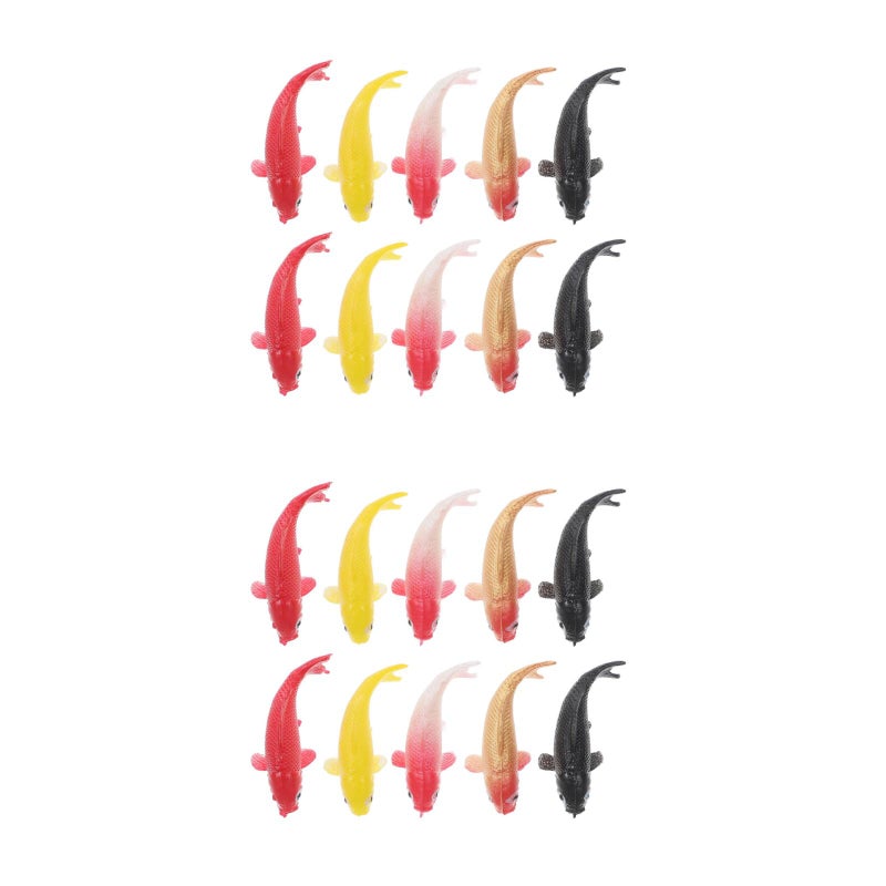 20 pcs Miniature Fish Tiny Fish Figures For Diy Fish Decorations Realistic Small Ornaments Resin Miniatures For Aquarium Decor - Image 1