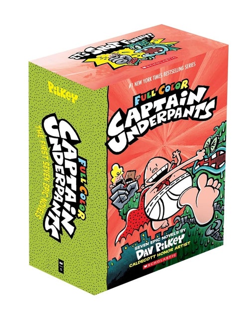 Captain Underpants Full Color Edition Box Of 7 Books [Product Bundle]