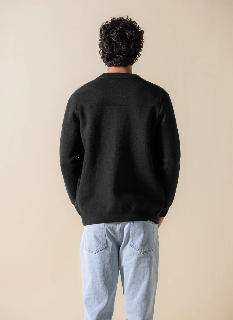 شايبس جاكيت بسحاب محبوك ناعم