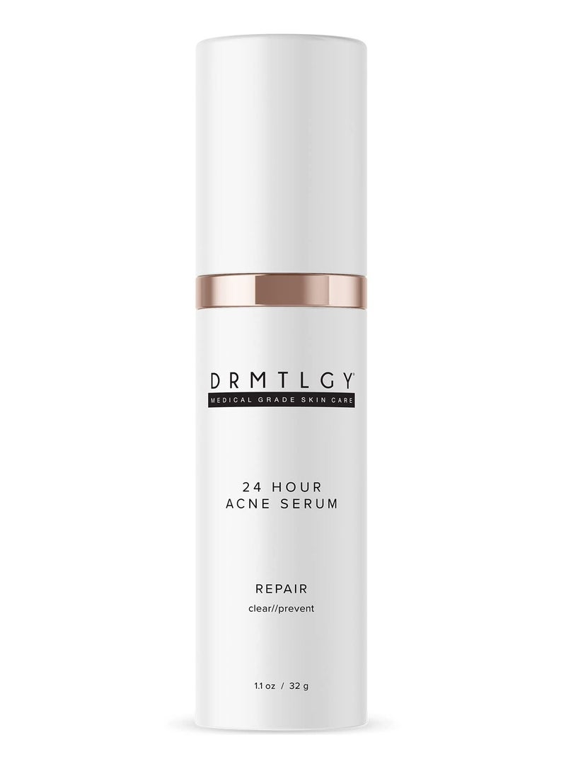 DRMTLGY DRMTLGY Acne Spot Treatment and Cystic Acne Treatment. Acne Serum with Micronized Benzoyl Peroxide 5% and Glycolic Acid  - Image 1
