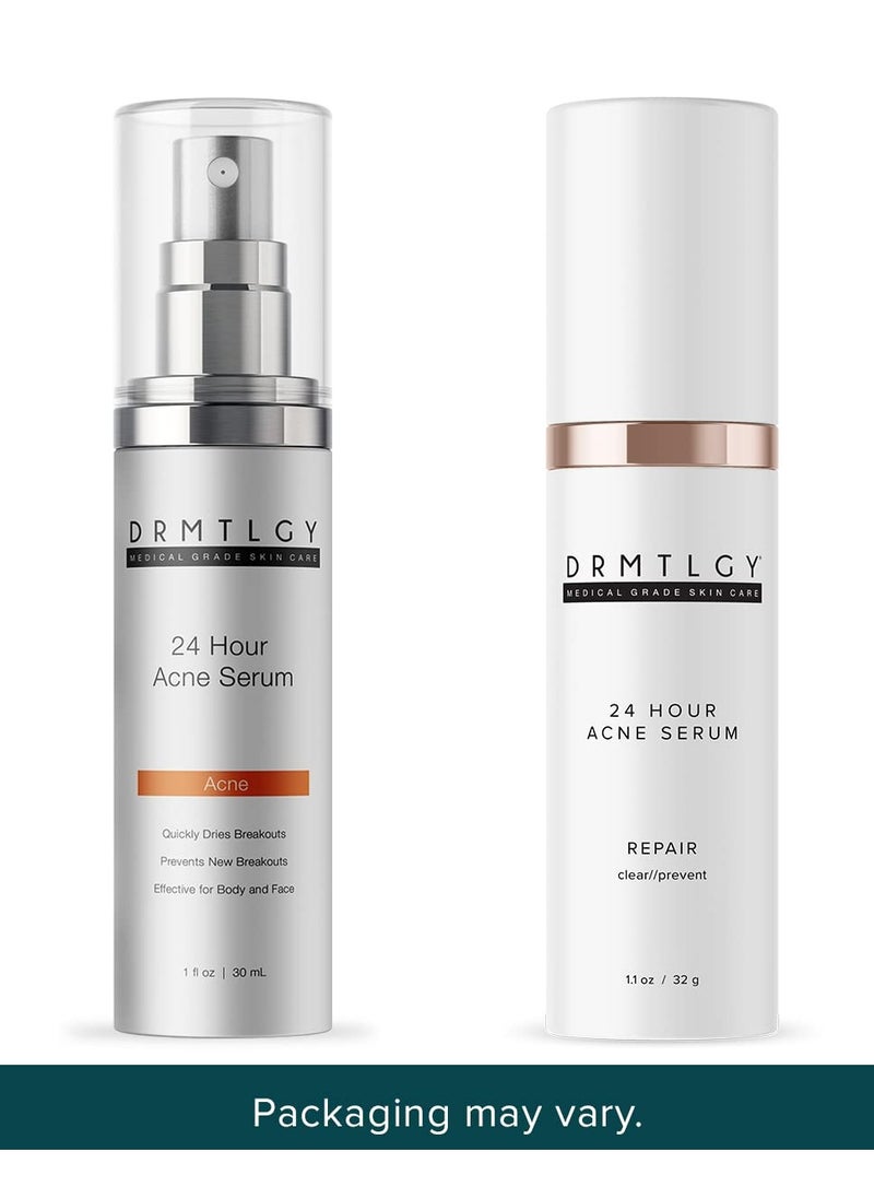 DRMTLGY DRMTLGY Acne Spot Treatment and Cystic Acne Treatment. Acne Serum with Micronized Benzoyl Peroxide 5% and Glycolic Acid  - Image 2