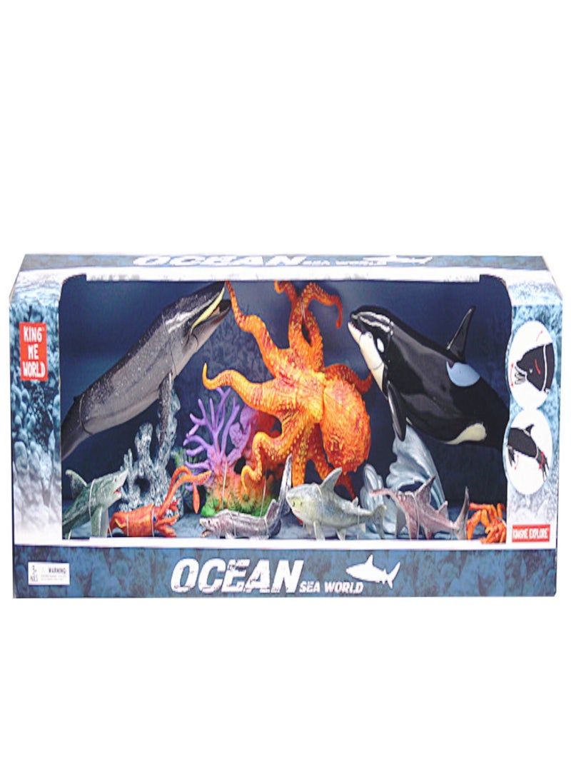 Sea lively Whale and Octupos Figures - Image 1