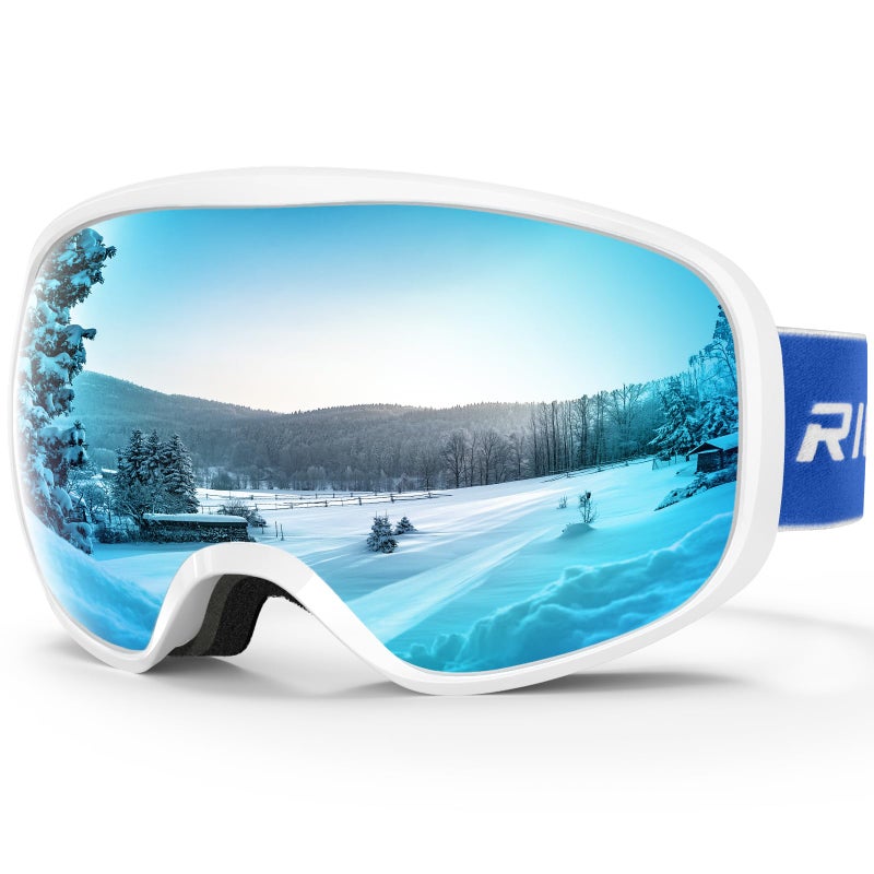 RIOROO Ski Goggles Snowboard Goggles for Men Women Adults Youth,Over Glasses OTG/100% UV Protection/Anti-fog/Wide Vision - Image 1