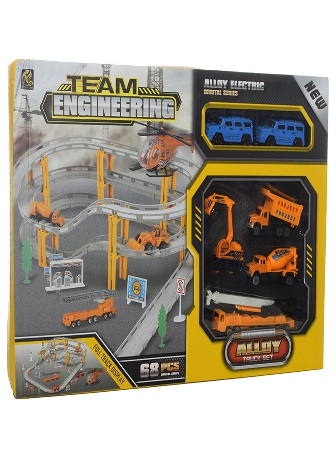 Team Engineering Alloy Truck Track Set 68 Pieces - 696-1A - Image 1