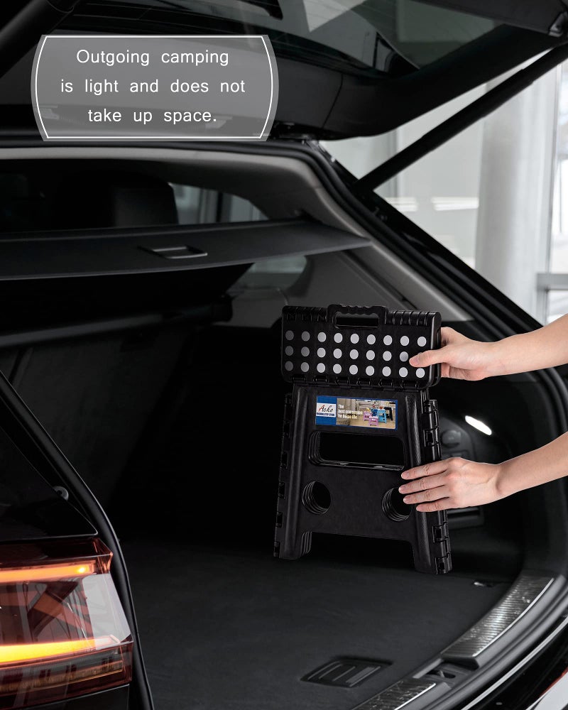 ACKO Folding Step Stool 13 inch Heavy Duty Plastic Foldable Step Stool for Kids and Adults, Small Collapsible Fold Up Stepping Stool 1 Pack - Image 5