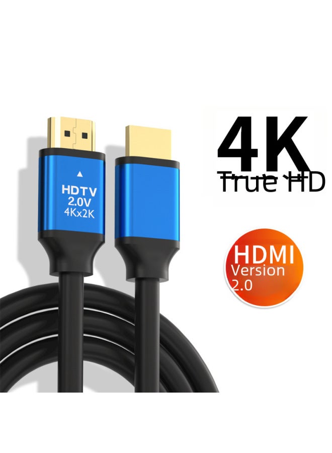 [متر القدم] كابل HDMI كابل بيانات عالي الدقة 2.0 كابل 4K للكمبيوتر والتلفزيون وجهاز الاستقبال وشاشة العرض - اللون: أزرق HDMI4K - طول الخط: 30 مترًا - Image 2