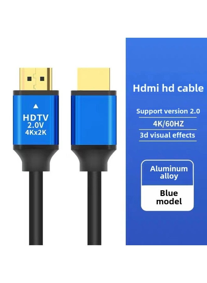 [متر القدم] كابل HDMI كابل بيانات عالي الدقة 2.0 كابل 4K للكمبيوتر والتلفزيون وجهاز الاستقبال وشاشة العرض - اللون: أزرق HDMI4K - طول الخط: 30 مترًا - Image 1