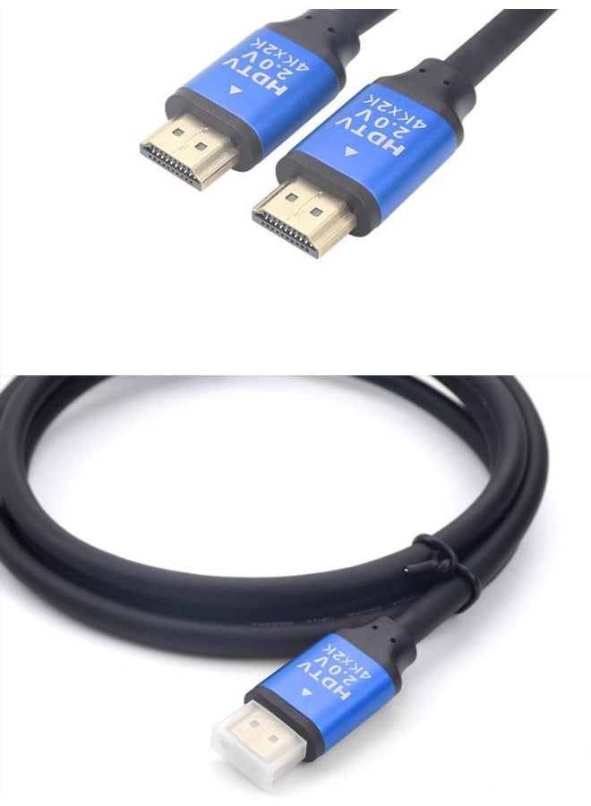 [متر القدم] كابل HDMI كابل بيانات عالي الدقة 2.0 كابل 4K للكمبيوتر والتلفزيون وجهاز الاستقبال وشاشة العرض - اللون: أزرق HDMI4K - طول الخط: 30 مترًا - Image 5