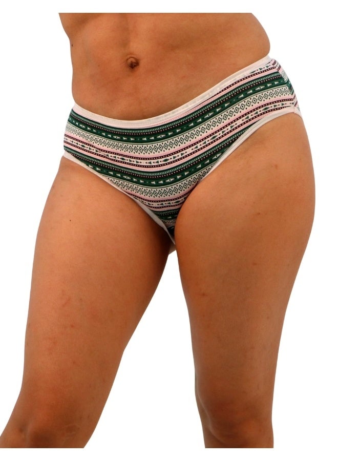 JOANNA JOANNA D106 Women's Multiple Design Mid Rise 6-Pack Panties, Multicolor  - Image 2