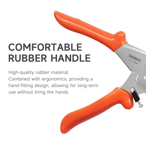 TOWOT Sharp Multi Angle Miter Shear Cutter, Adjustable at 45 To 135 Degree With Safety Lock Hand Tools for Cutting Plastic, PVC and Molding Trim - Image 4