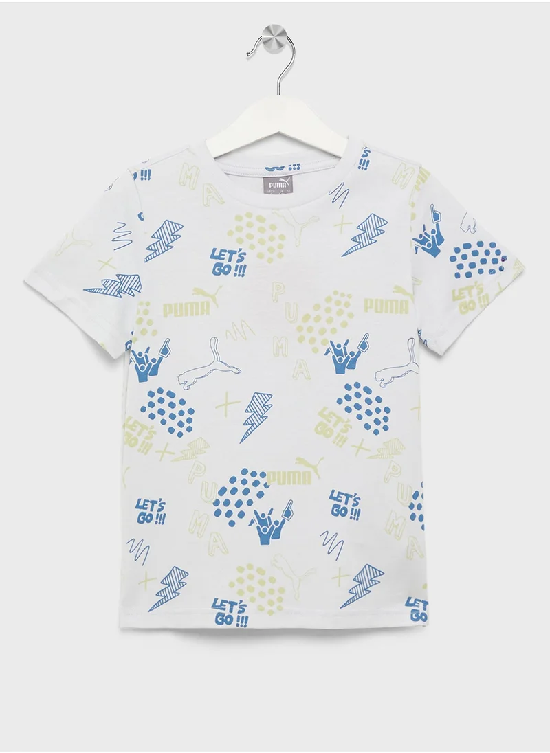 PUMA Kids Essential Aop T-Shirt