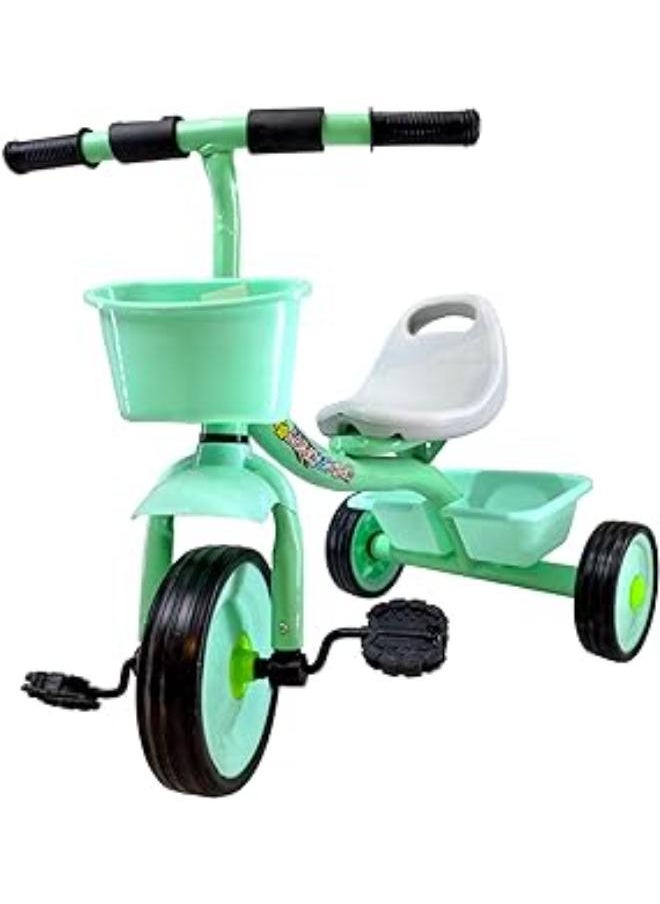 Generic Tricycle for Kids, 3 Wheel Ride On Toy for Toddlers Kids Bikes, Safety Design for Outdoor Picnics and Anti-Slip Handlebar (Green) 