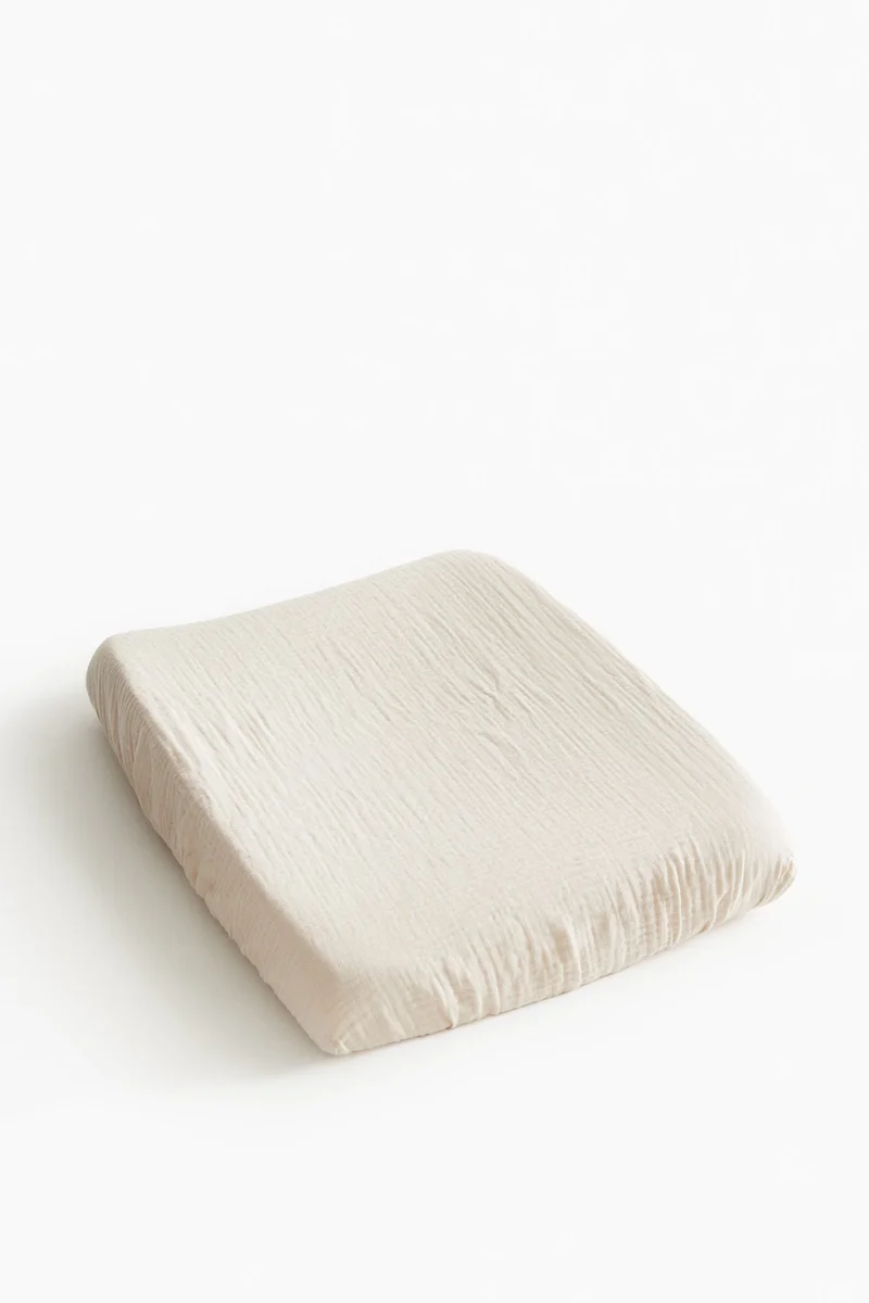 اتش اند ام غطاء وسادة التغيير من الموسلين