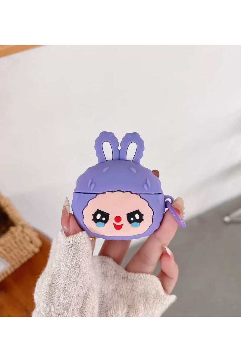 general AirPods 3rd generation silicone wireless Bluetooth protective case, cartoon design, Apple wireless Bluetooth headphones protective case, made of silicone material, with a creative and soft exterior.