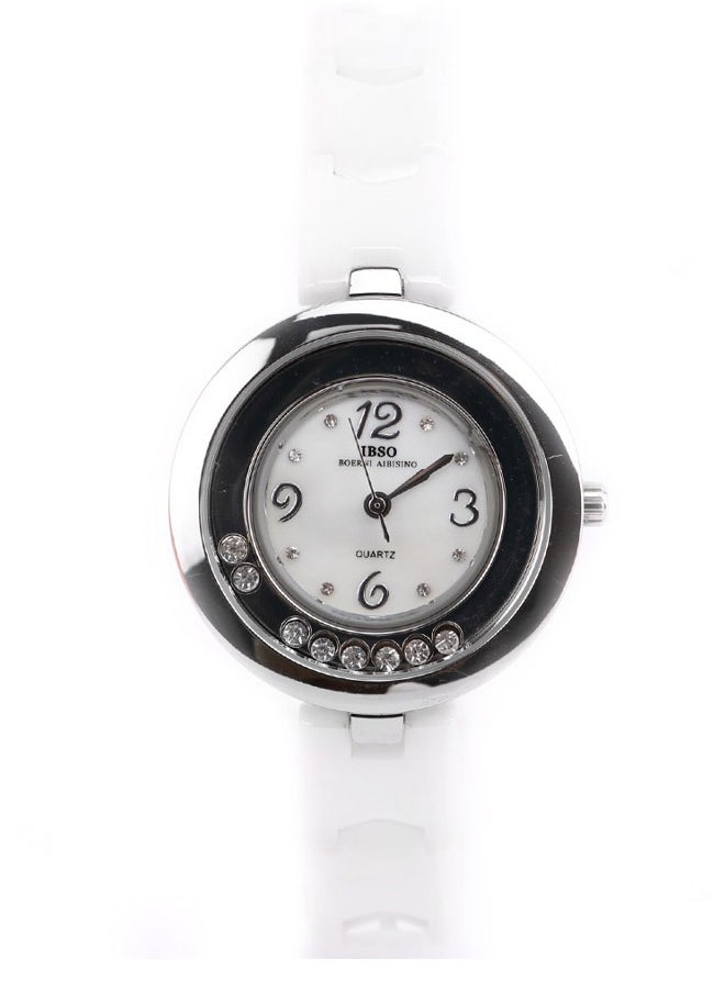 IBSO - IBSO Women's wristwatch - white ivory band - silvery Case,IBSO16 - Image 1