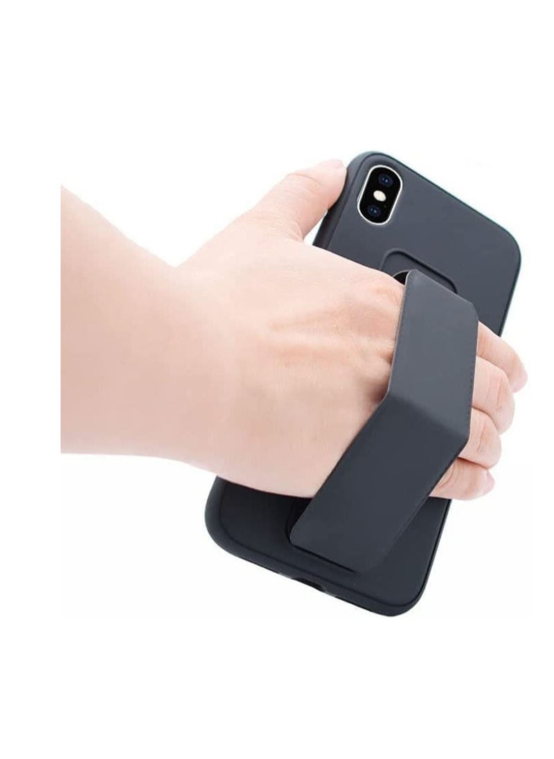 Generic - iPhone xs max Case Cover With Hand Grip holder Car Magnetic Multi function Shockproof Protective Case Two in one Phone holder Case Black - Image 1