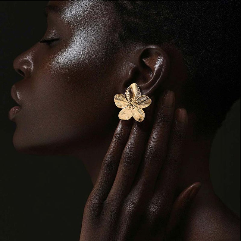 Palmonas 18K Gold Tone Plated Blossom Earring For Women - Waterproof & Anti-Tarnish - Image 4