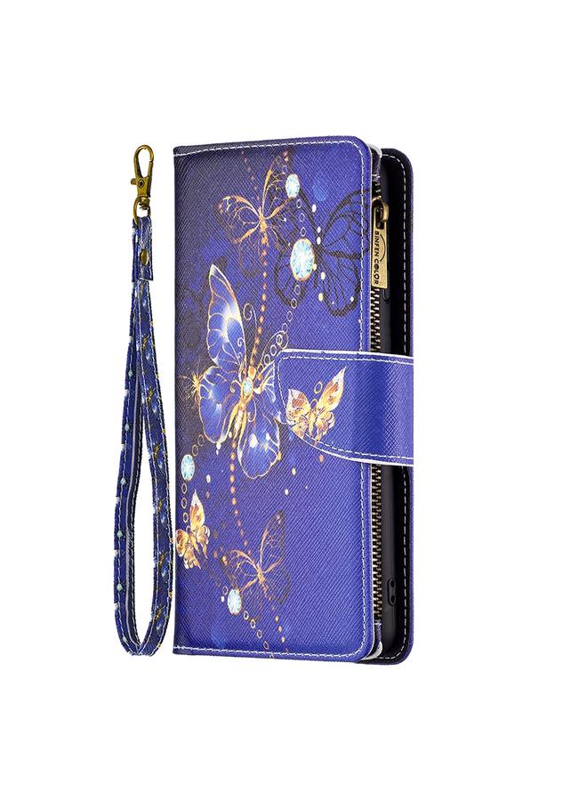 Zaboon Case For Infinix Zero X / X Pro Colored Drawing Pattern Zipper Horizontal Flip Phone Leather Case - Image 2