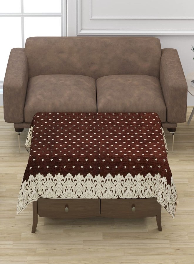 73Hours Premium 5 Seater Printed Sofa Cover Set with Cushion +Table Covers, 3,1,1 Seater 10 Pieces Sofa Back Slip Panels, Single Seater,Coffee (Pack of 12) - Image 5