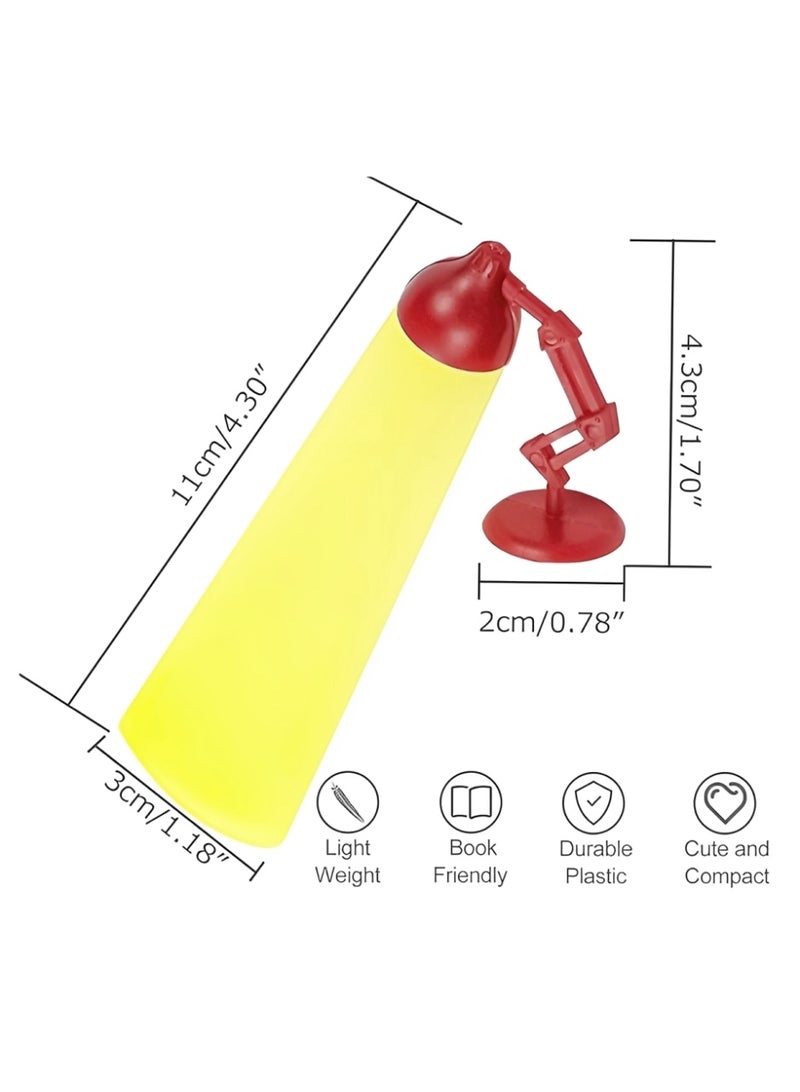 2Pcs Creative Mini Desk Lamp Bookmarks - Novelty Reading Accessory & Unique Gift for Book Lovers and Students - Image 2