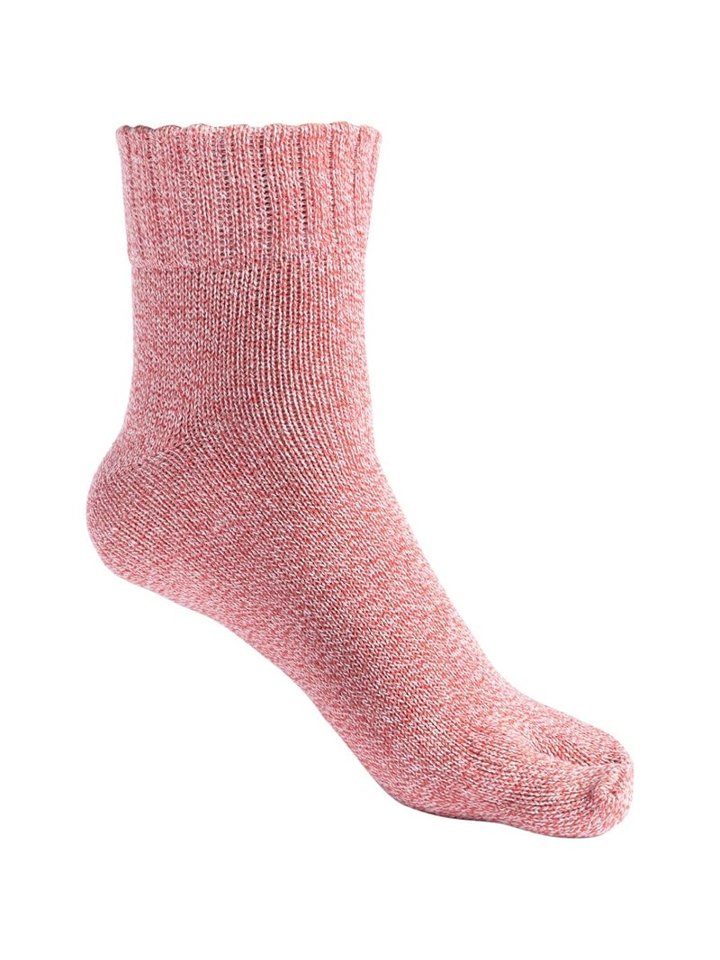 Texton Kids Double Shade Thick Woolen Winter Ankle Socks – Warm, Soft, Cozy, Plush Texture, Stretch Fit, Multicolor Design, Pack of 5 - Image 5