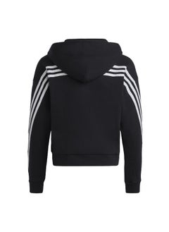 Adidas adidas G Fi 3S Fz Black Training Track Tops 7-8Y  - Image 3