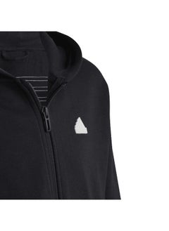 Adidas adidas G Fi 3S Fz Black Training Track Tops 7-8Y  - Image 4