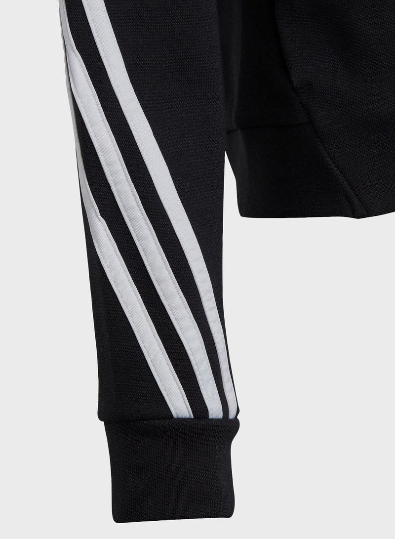 Adidas G Fi 3S Fz Black Training Track Tops 7-8Y - Image 4