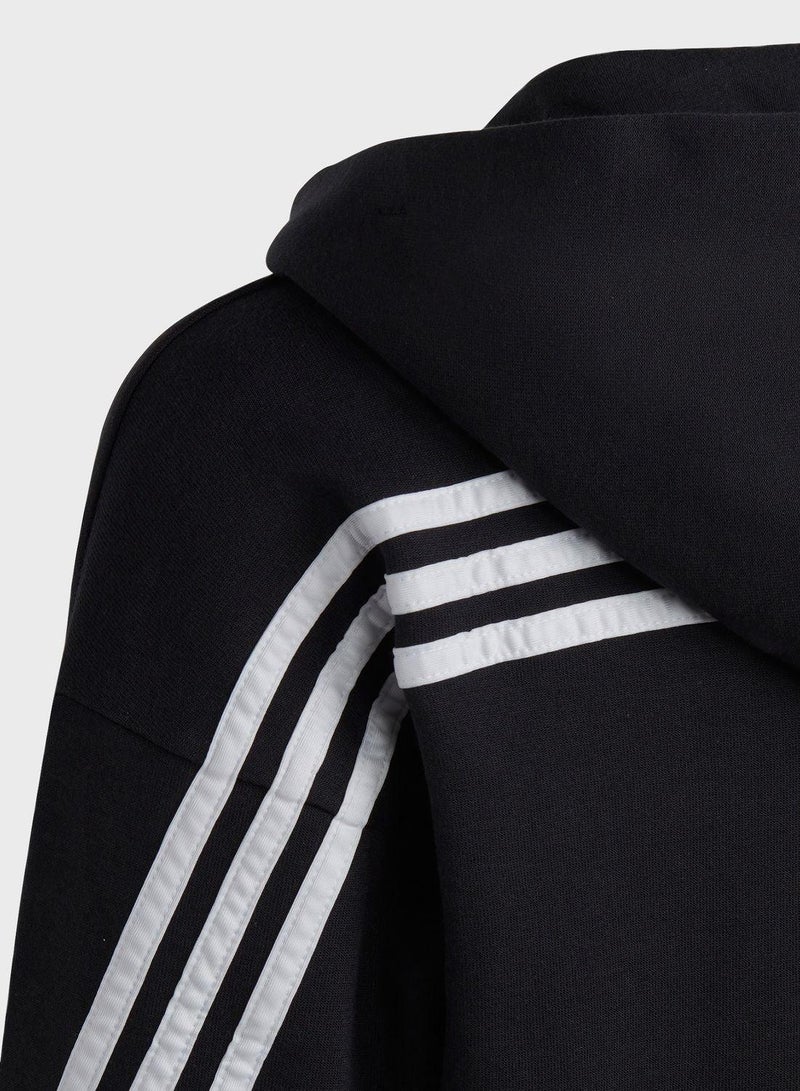 Adidas G Fi 3S Fz Black Training Track Tops 7-8Y - Image 5