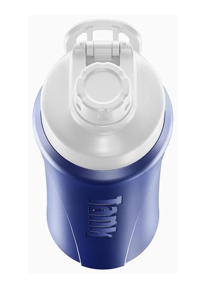 Tank Insulated Plastic Water Bottle Mini Super Cool 650mL, Dark Blue, BPA Free