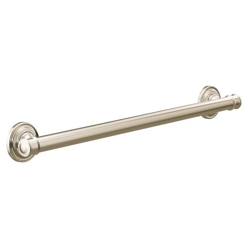 Moen YG6424NL Bathroom Safety 24-Inch Stainless Steel Traditional Bathroom Grab Bar, Polished Nickel - Image 5
