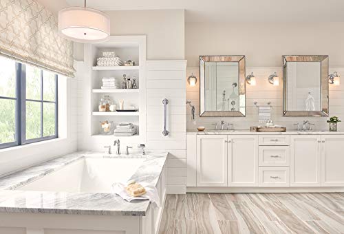 Moen YG6424NL Bathroom Safety 24-Inch Stainless Steel Traditional Bathroom Grab Bar, Polished Nickel - Image 3