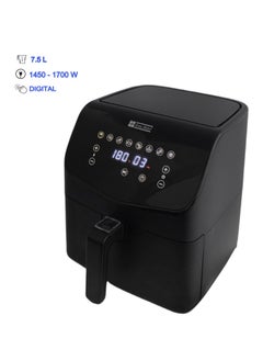 Homemaker Home Maker Digital Air Fryer 7.5 Liter, 1450-1700 W, High Speed Air Circulaton System, Preset Cooking Programs, Timer & Temperature Control, Over Heat Protection, Non-stick & Removable Basket, Black  - Image 2