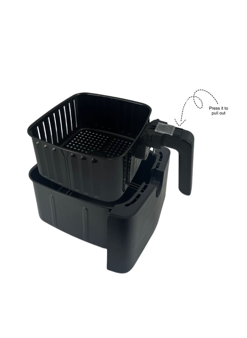 Homemaker - Home Maker Digital Air Fryer 7.5 Liter, 1450-1700 W, High Speed Air Circulaton System, Preset Cooking Programs, Timer & Temperature Control, Over Heat Protection, Non-stick & Removable Basket, Black - Image 1