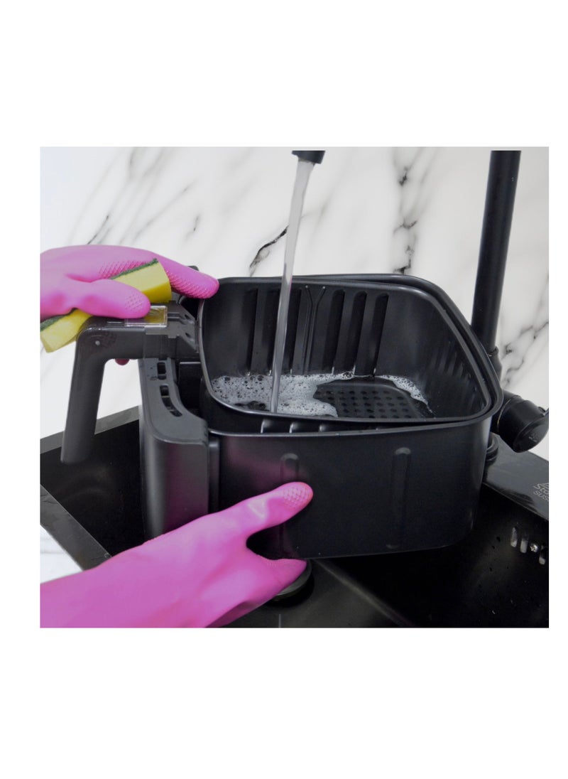 Homemaker - Home Maker Digital Air Fryer 7.5 Liter, 1450-1700 W, High Speed Air Circulaton System, Preset Cooking Programs, Timer & Temperature Control, Over Heat Protection, Non-stick & Removable Basket, Black - Image 1