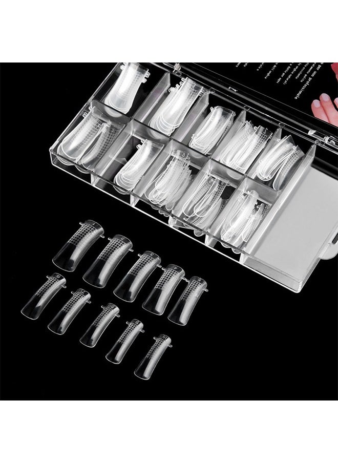 SULLMAR Poly Gel Quick Building Nail Tips Clip, with 100 Pcs Nail Moulds for Quick Building Polygel Nail Extension Set Extension Clip Clamp Extension UV LED Builder DIY Manicure 10 Pcs  - Image 2