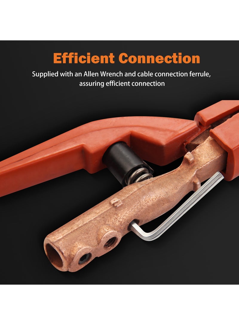 KSEIBI Electrode Holder with American Pattern 500A, Insulated Handle, Electrode Jaw Holding Plier Copper Clamp for Welding Applications, Construction, Fabrication, Automotive Repair and Metalworking. - Image 3