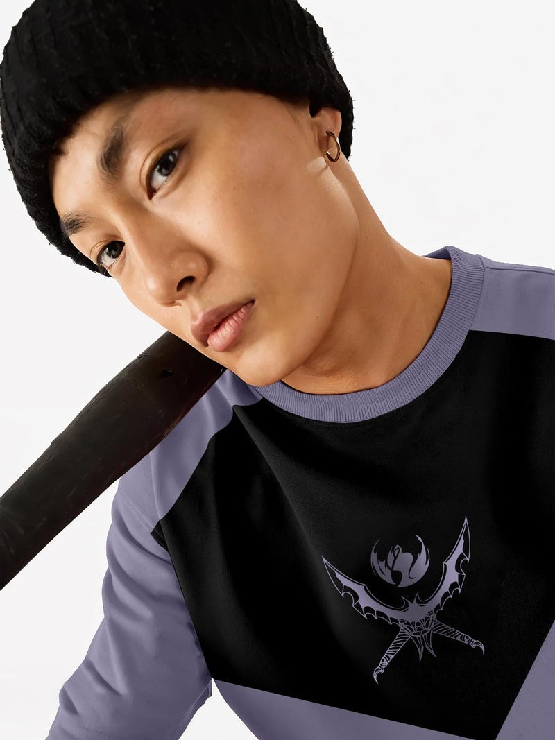 crazymonk Men Cotton Jin Woo X Shadow Monarch Solo Leveling Printed Anime Oversized T-Shirt - Multi Color - XXL - Image 4