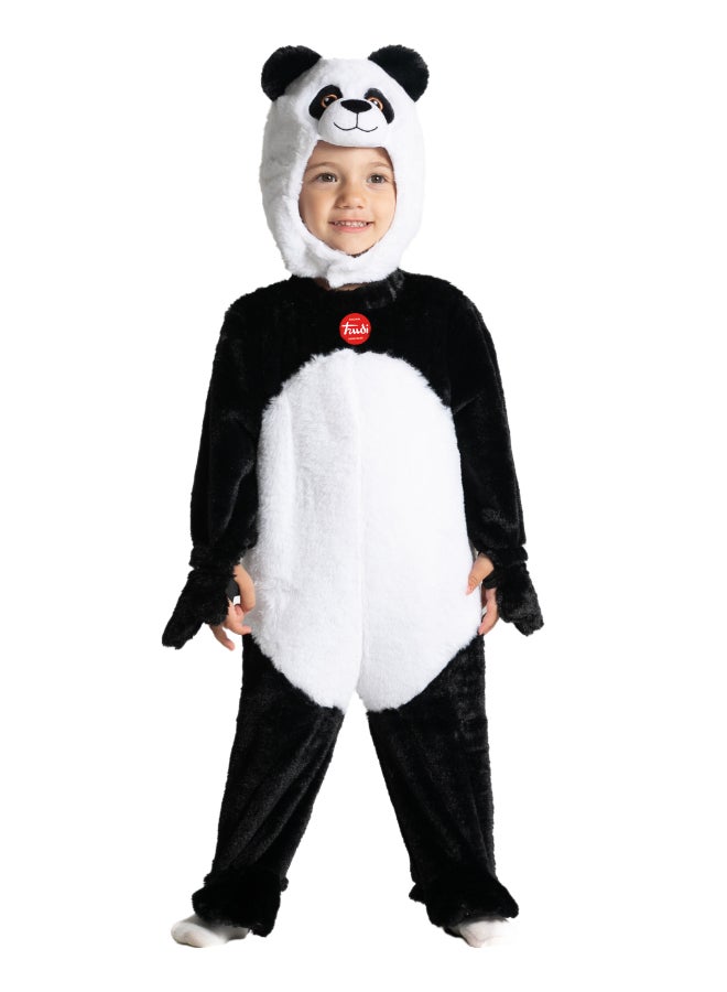 Ciao زي طفل باندا مرخص من ترودي 2-3 سنوات - بدلة فاخرة للجنسين مع بدلة وقبعة | زي حيواني ناعم للرضع | زي باندا لطيف للهالوين، الحفلات والصور - Image 1