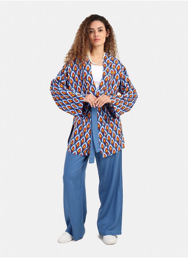 Peacock Pattern Kimono